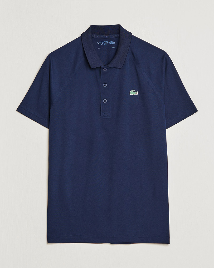 Herr | Pikéer | Lacoste Sport | Performance Ribbed Collar Polo Navy