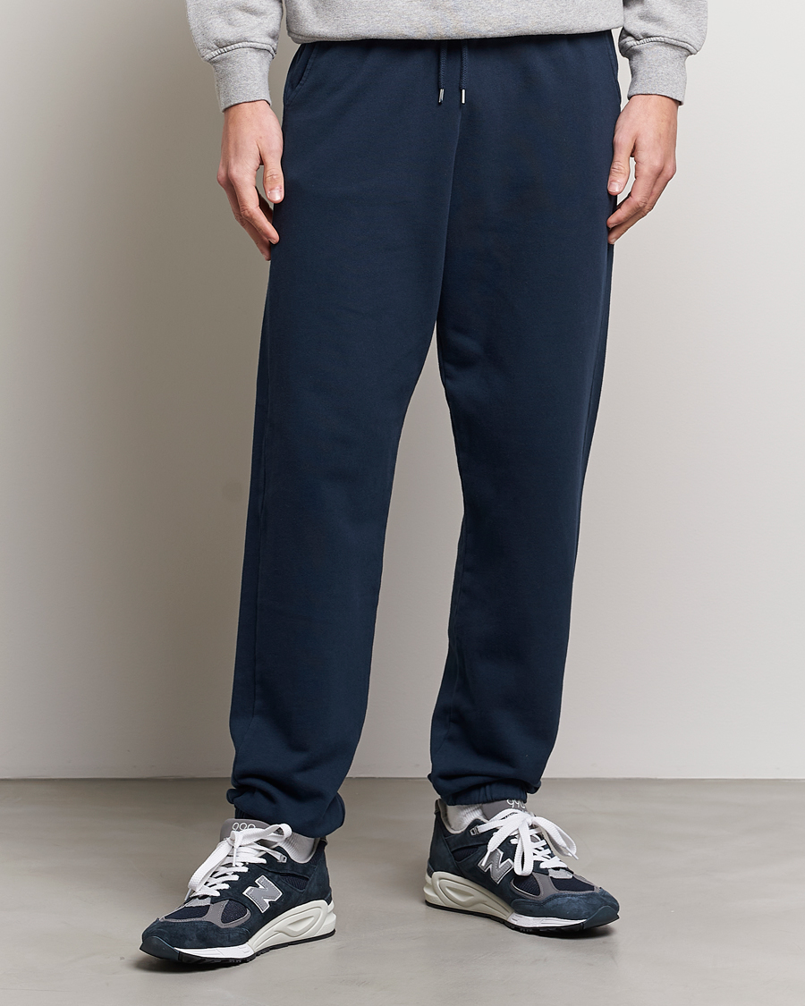 Herr | Byxor | Colorful Standard | Classic Organic Sweatpants Navy Blue