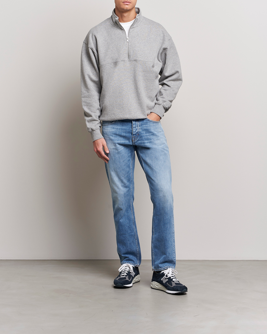 Herr | Tröjor | Colorful Standard | Classic Organic Half-Zip Heather Grey