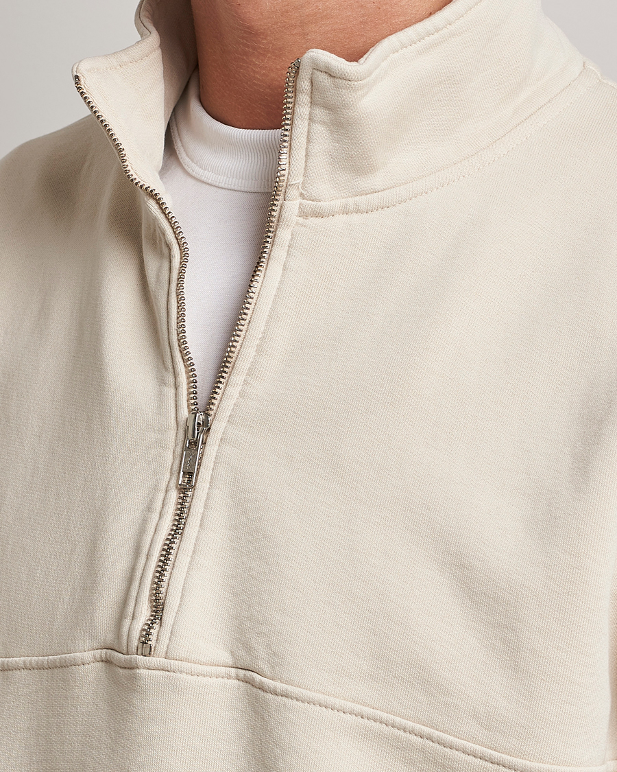 Herr | Tröjor | Colorful Standard | Classic Organic Half-Zip Ivory White