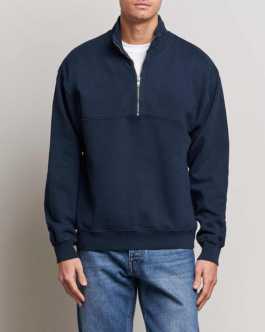 Herr | Colorful Standard | Colorful Standard | Classic Organic Half-Zip Navy Blue