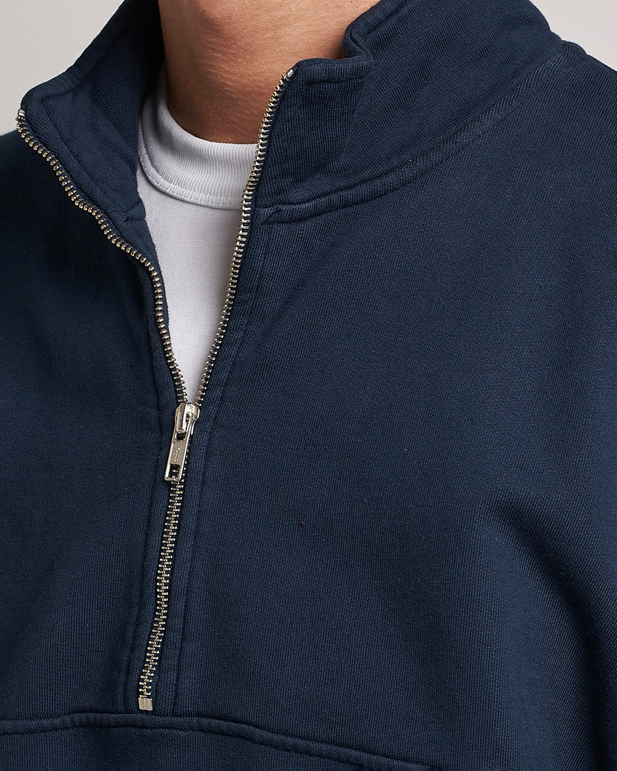 Herr | Tröjor | Colorful Standard | Classic Organic Half-Zip Navy Blue
