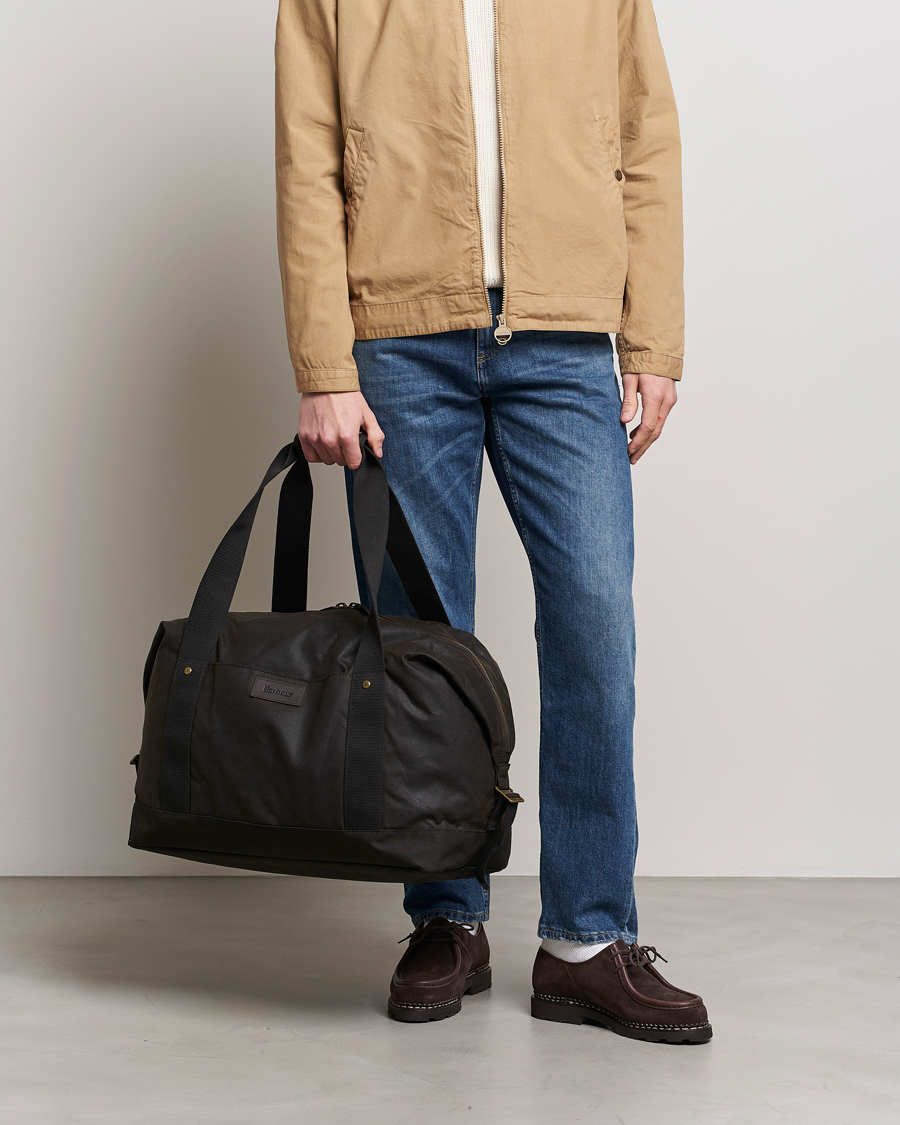 Herr | Weekendbags | Barbour Lifestyle | Explorer Wax Duffle Bag Olive