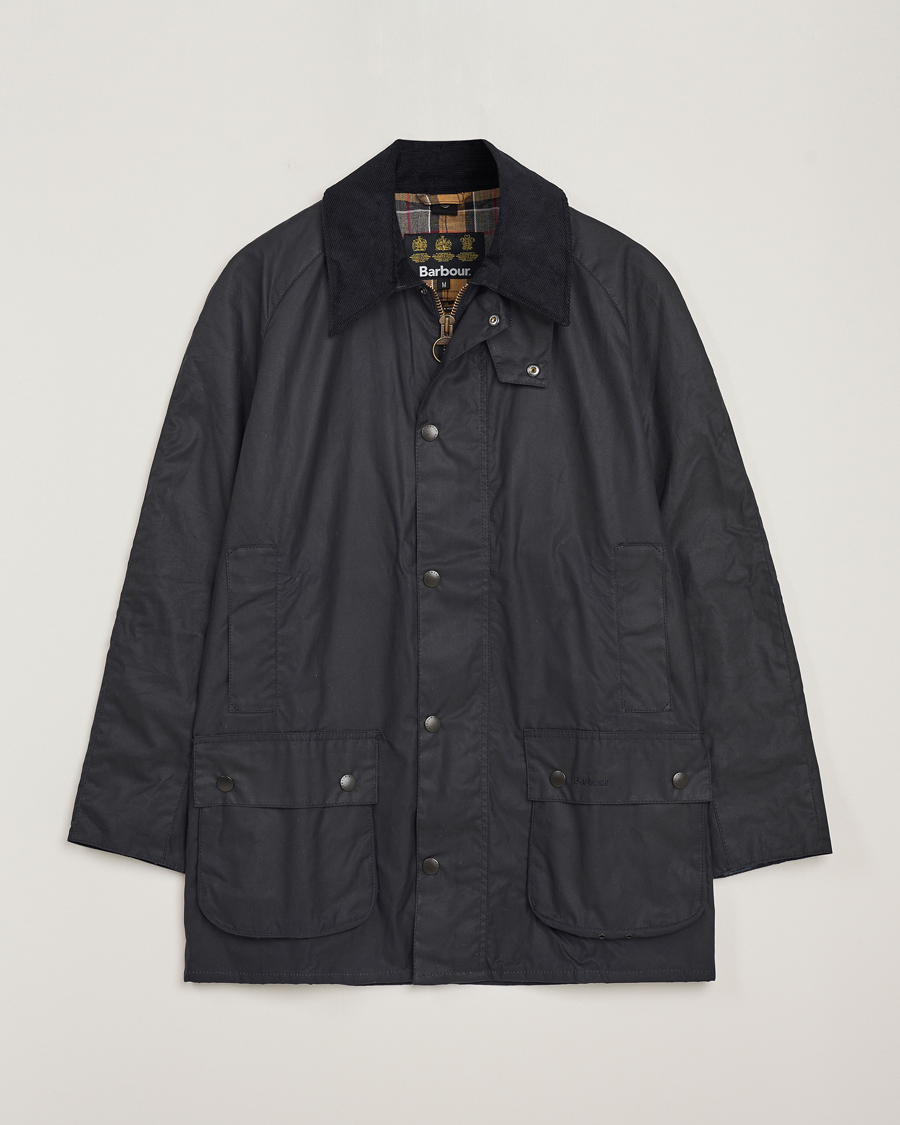 Herr | | Barbour Lifestyle | Beausby Waxed Jacket Navy