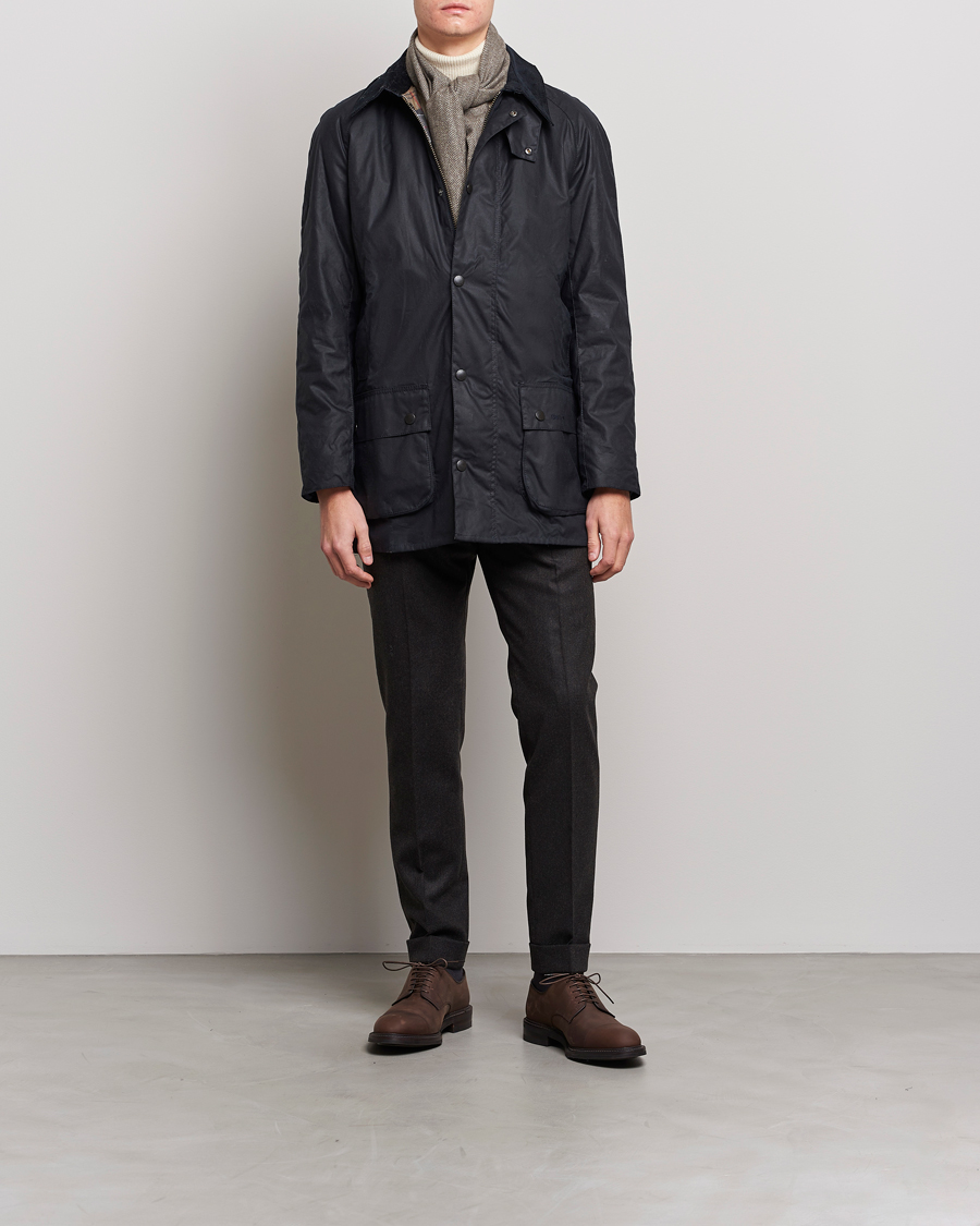 Herr | Jackor | Barbour Lifestyle | Beausby Waxed Jacket Navy
