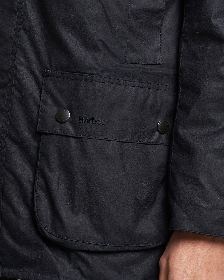 Herr | Jackor | Barbour Lifestyle | Beausby Waxed Jacket Navy