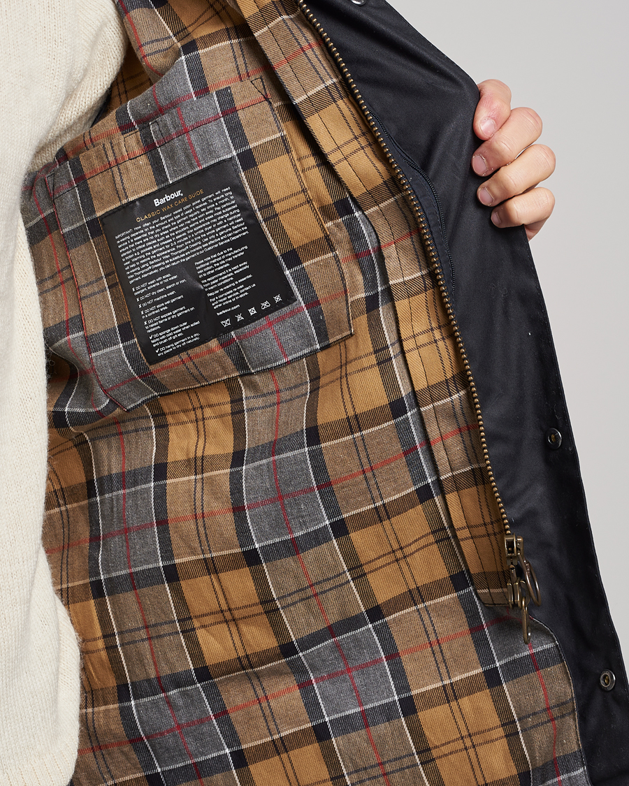 Herr | Jackor | Barbour Lifestyle | Beausby Waxed Jacket Navy