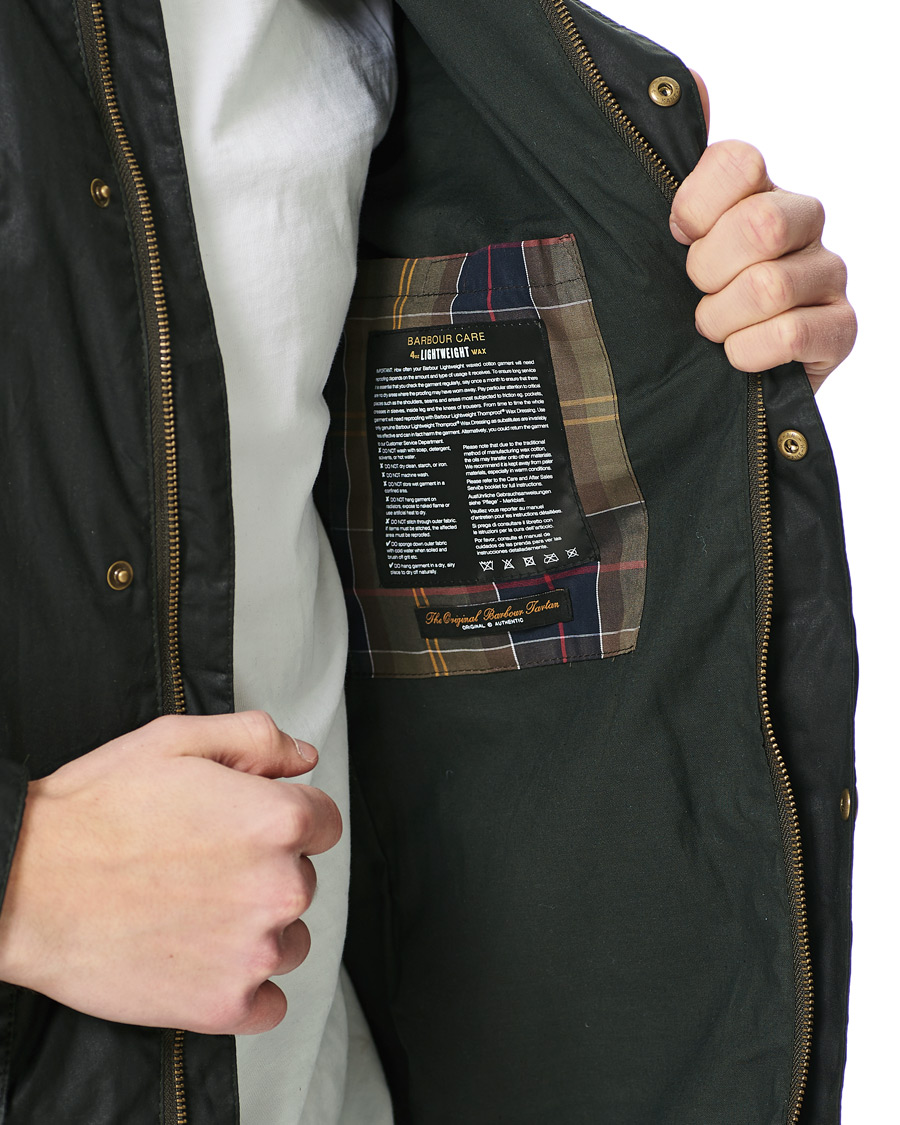 Herr | Jackor | Barbour International | Lightweight Duke Waxed Jacket Sage