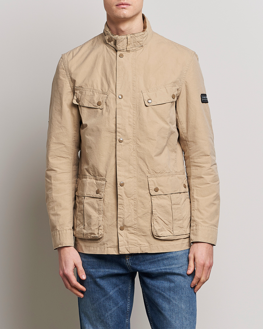 Herr | Höstjackor | Barbour International | Summer Wash Duke Jacket Beige