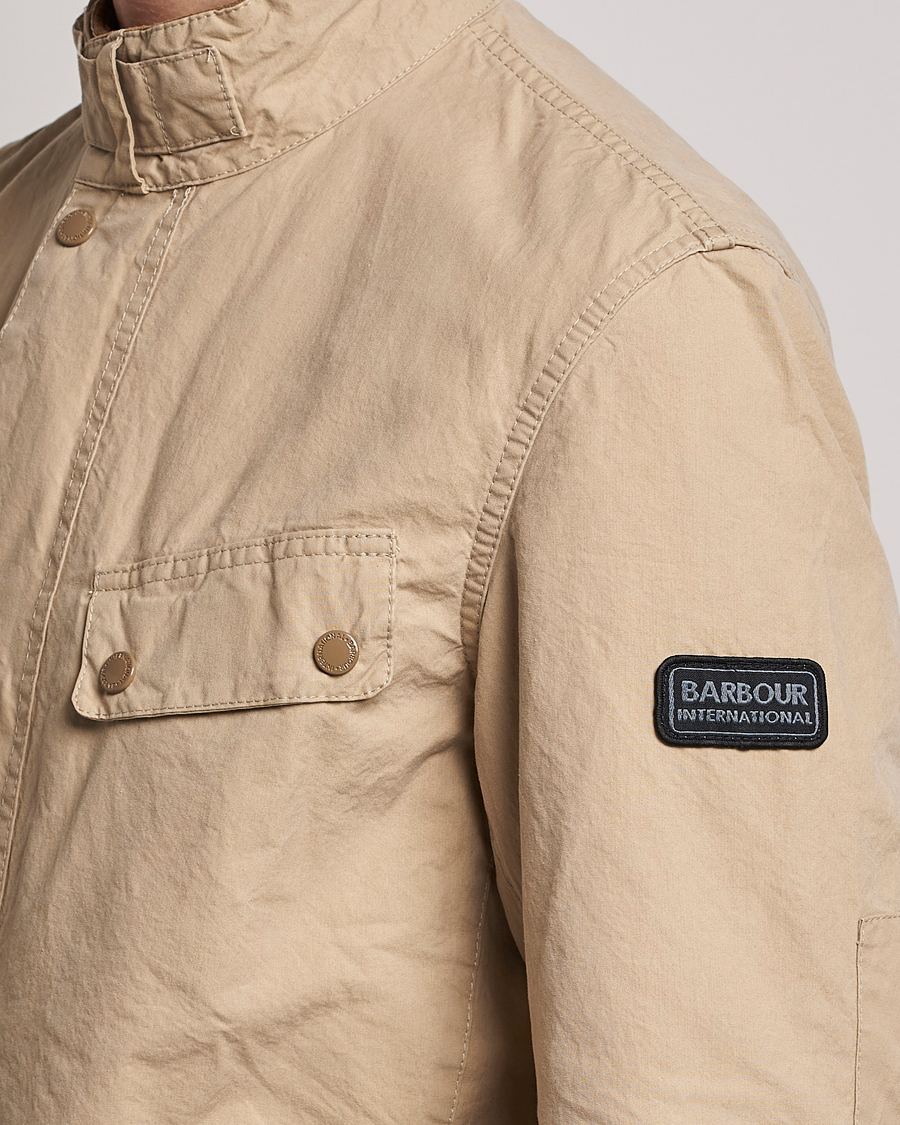 Herr | Jackor | Barbour International | Summer Wash Duke Jacket Beige