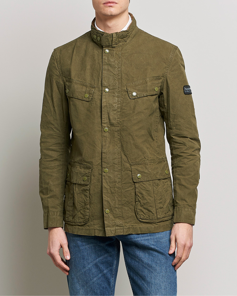 Herr | Vårjackor herr | Barbour International | Summer Wash Duke Jacket Dusky Green