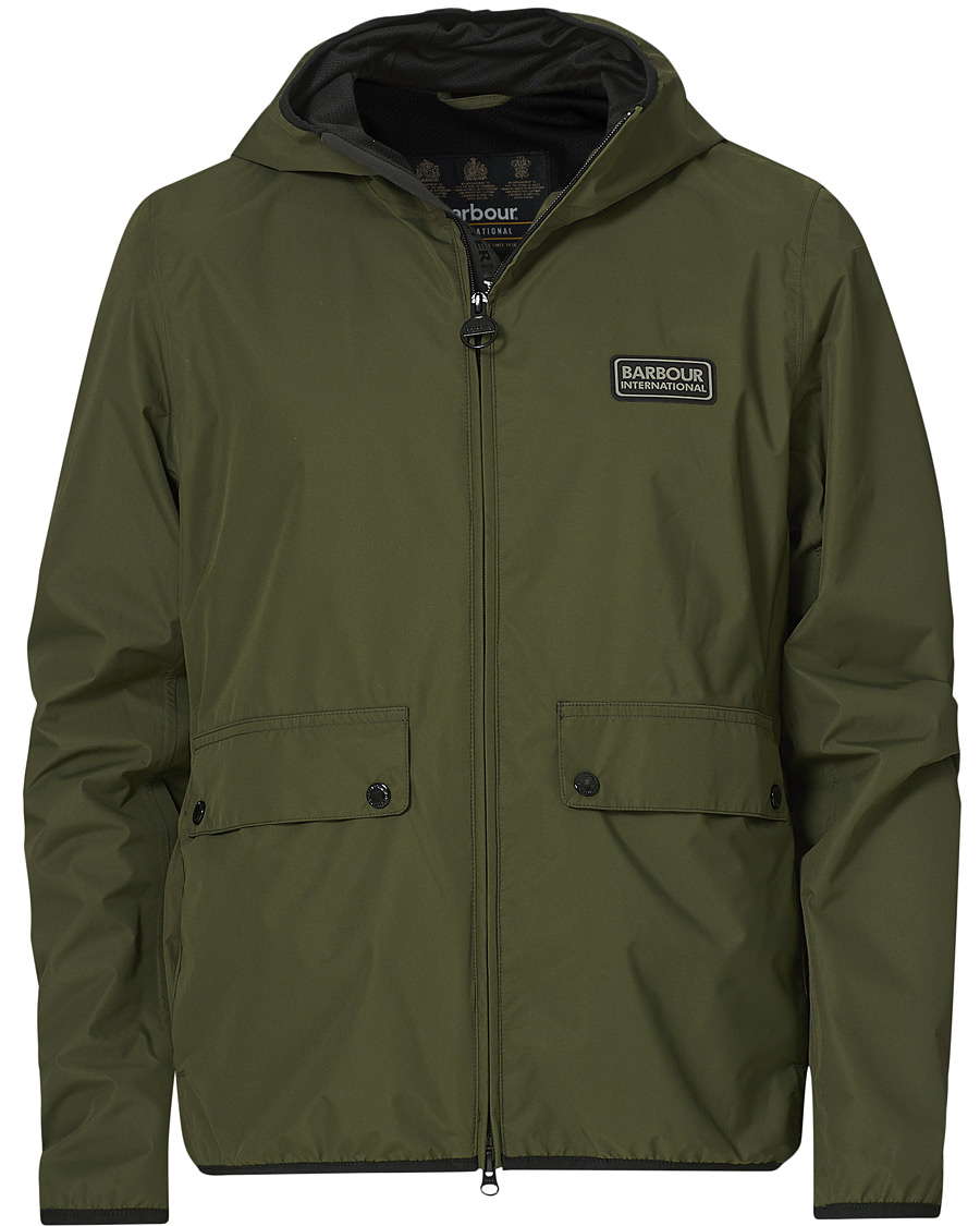 Herr | Jackor | Barbour International | Kenetic Muzzo Waterproof Jacket Olive