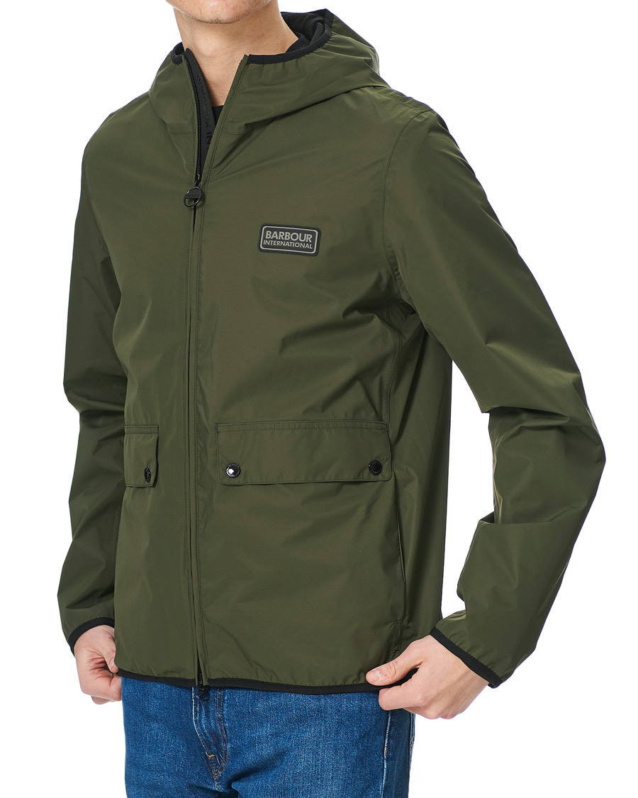 Herr | Jackor | Barbour International | Kenetic Muzzo Waterproof Jacket Olive