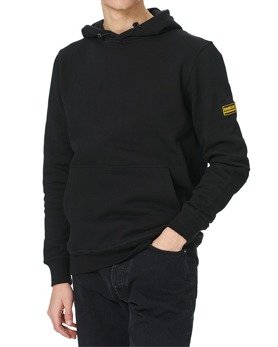Herr | Tröjor | Barbour International | Badge Hoodie Black
