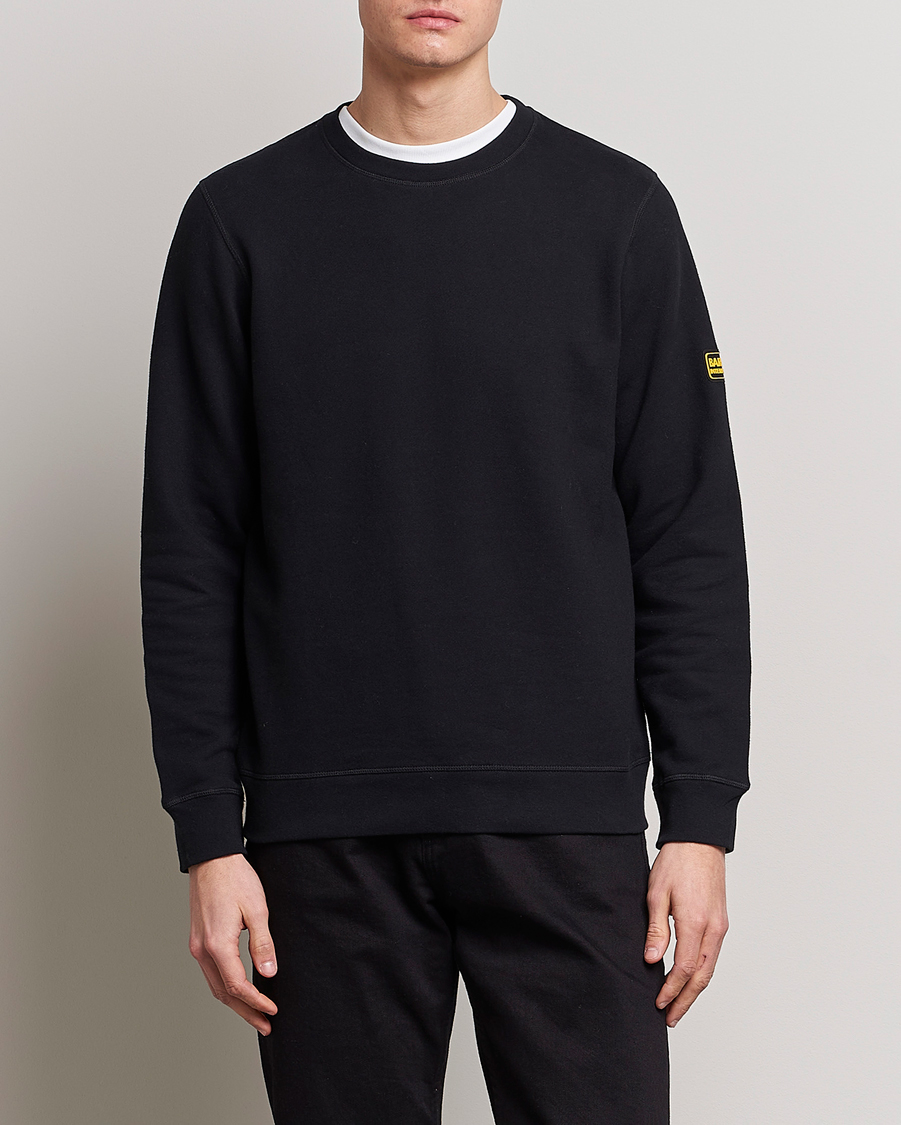 Herr | Tröjor | Barbour International | Badge Crew Neck Sweatshirt Black