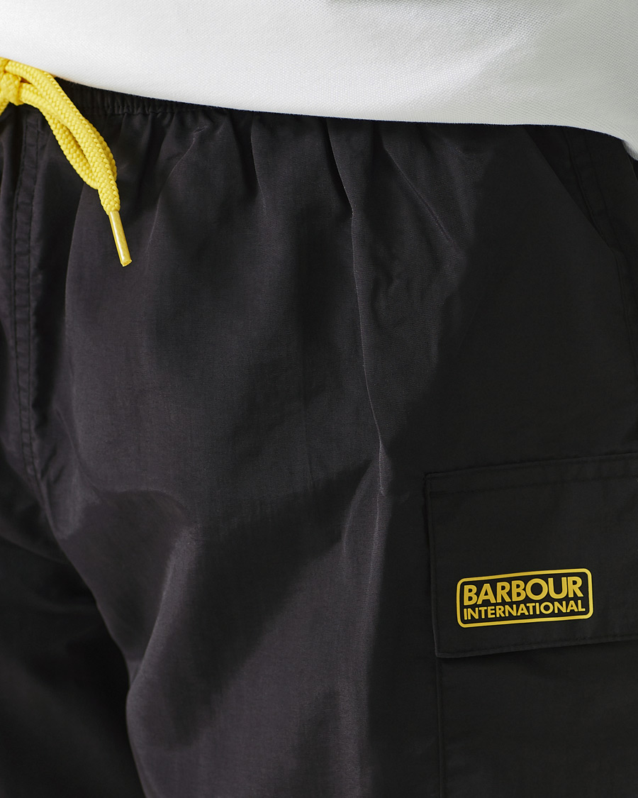 Herr | Badbyxor | Barbour International | Cargo Swimshorts Black