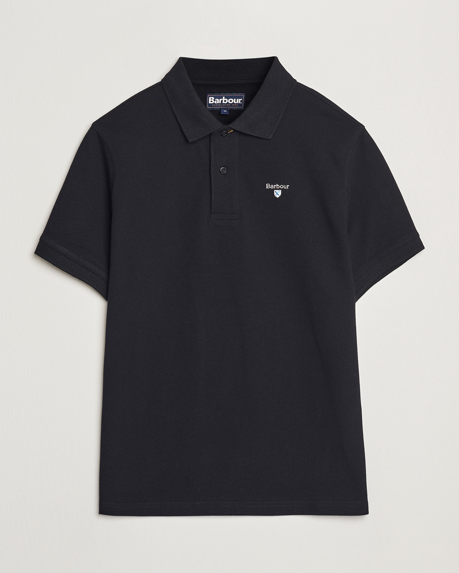 Herr | Pikéer | Barbour Lifestyle | Sports Polo Black