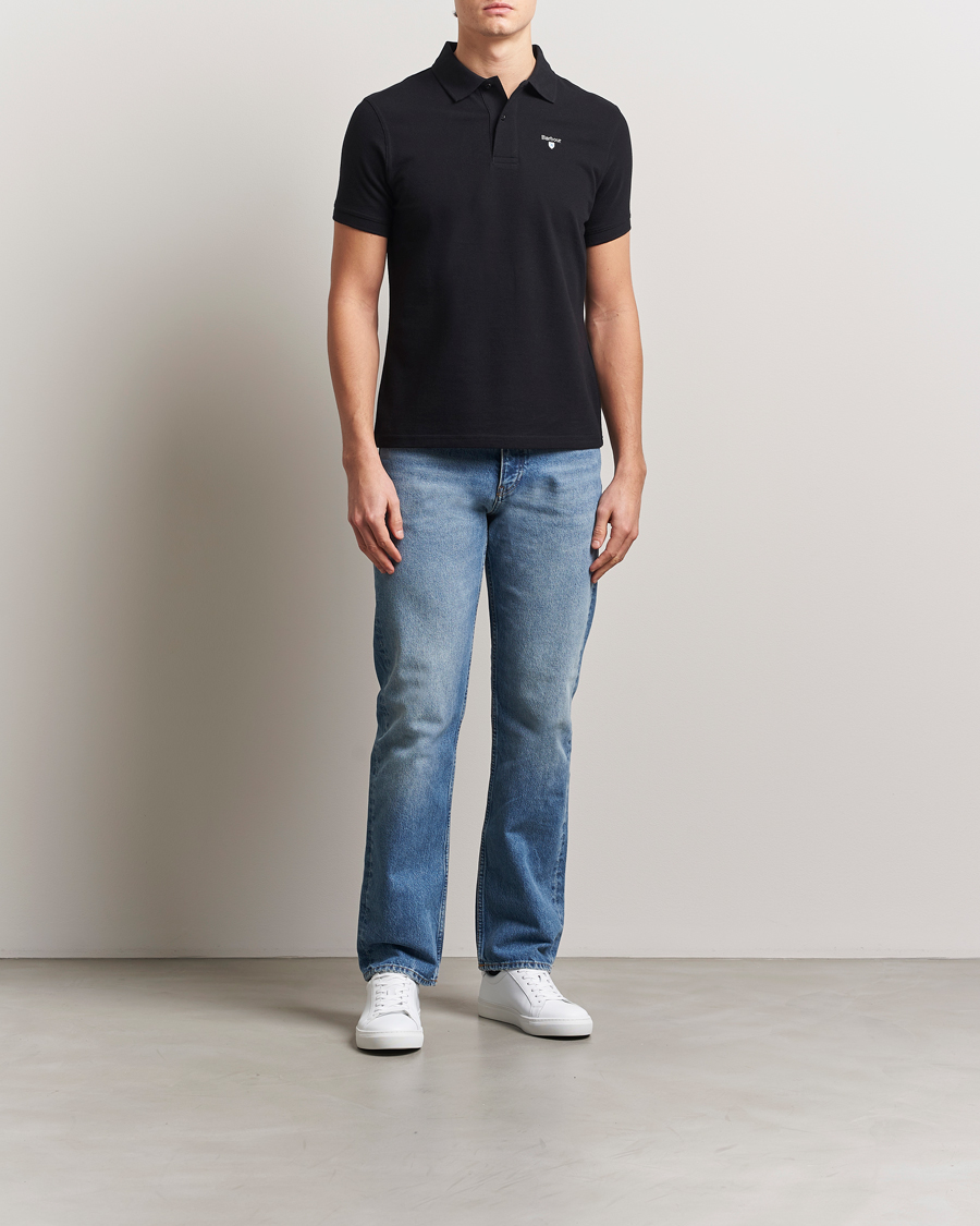 Herr | Pikéer | Barbour Lifestyle | Sports Polo Black