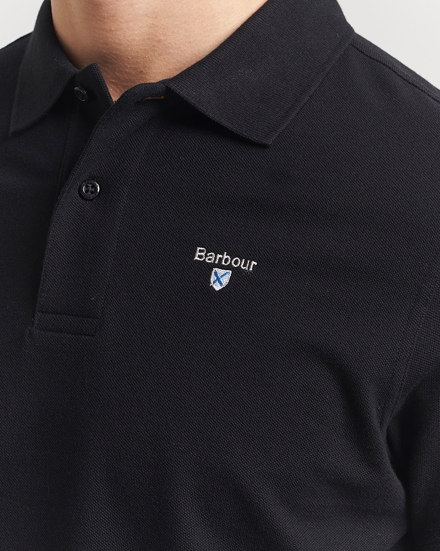 Herr | Pikéer | Barbour Lifestyle | Sports Polo Black