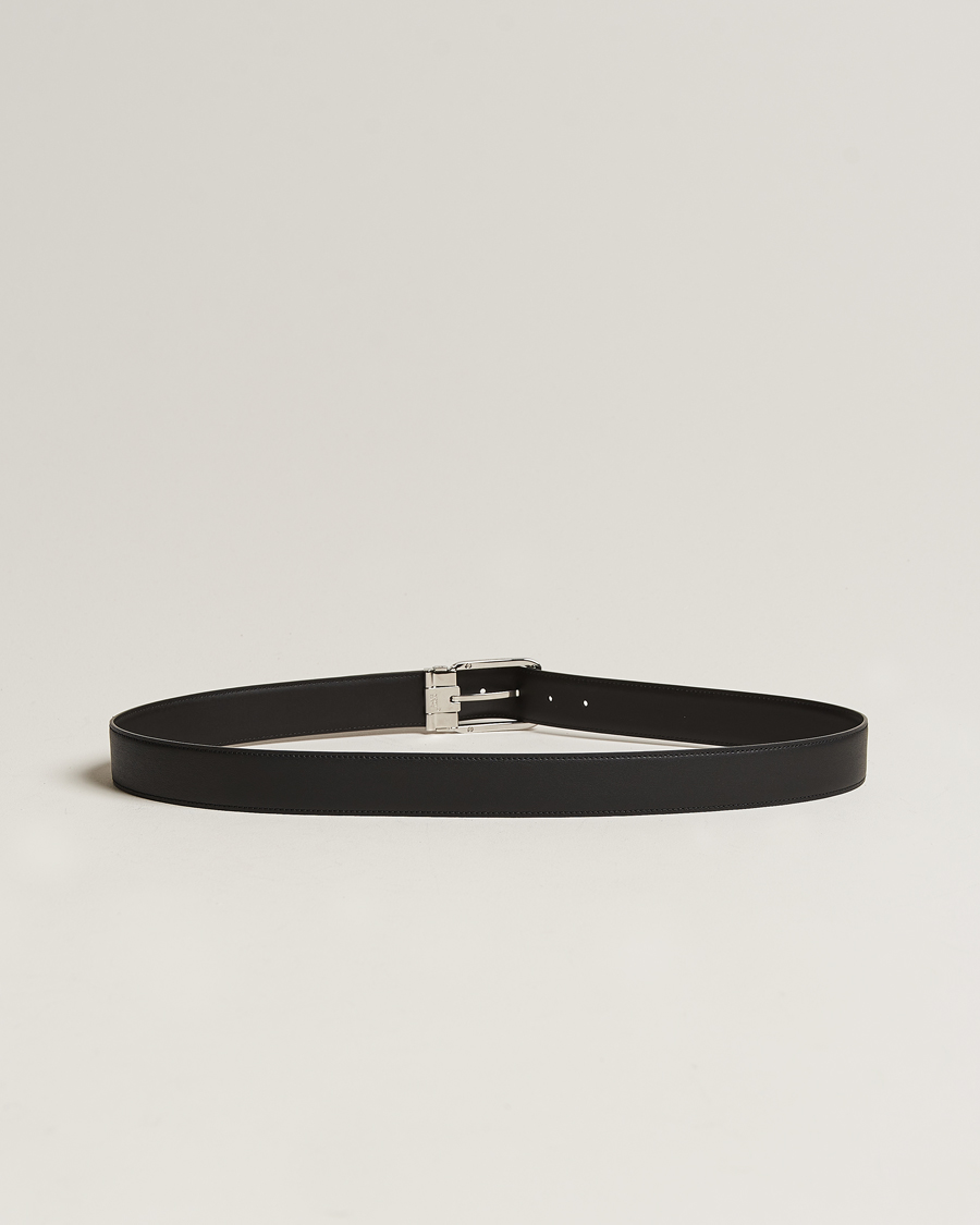 Herre |  | Montblanc | Black 35 mm Leather belt Black