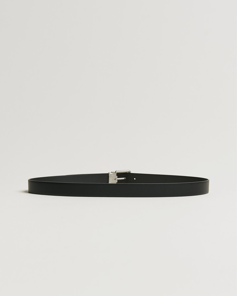 Herr |  | Montblanc | Rounded Square Palladium Pin Buckle 30mm Belt Black
