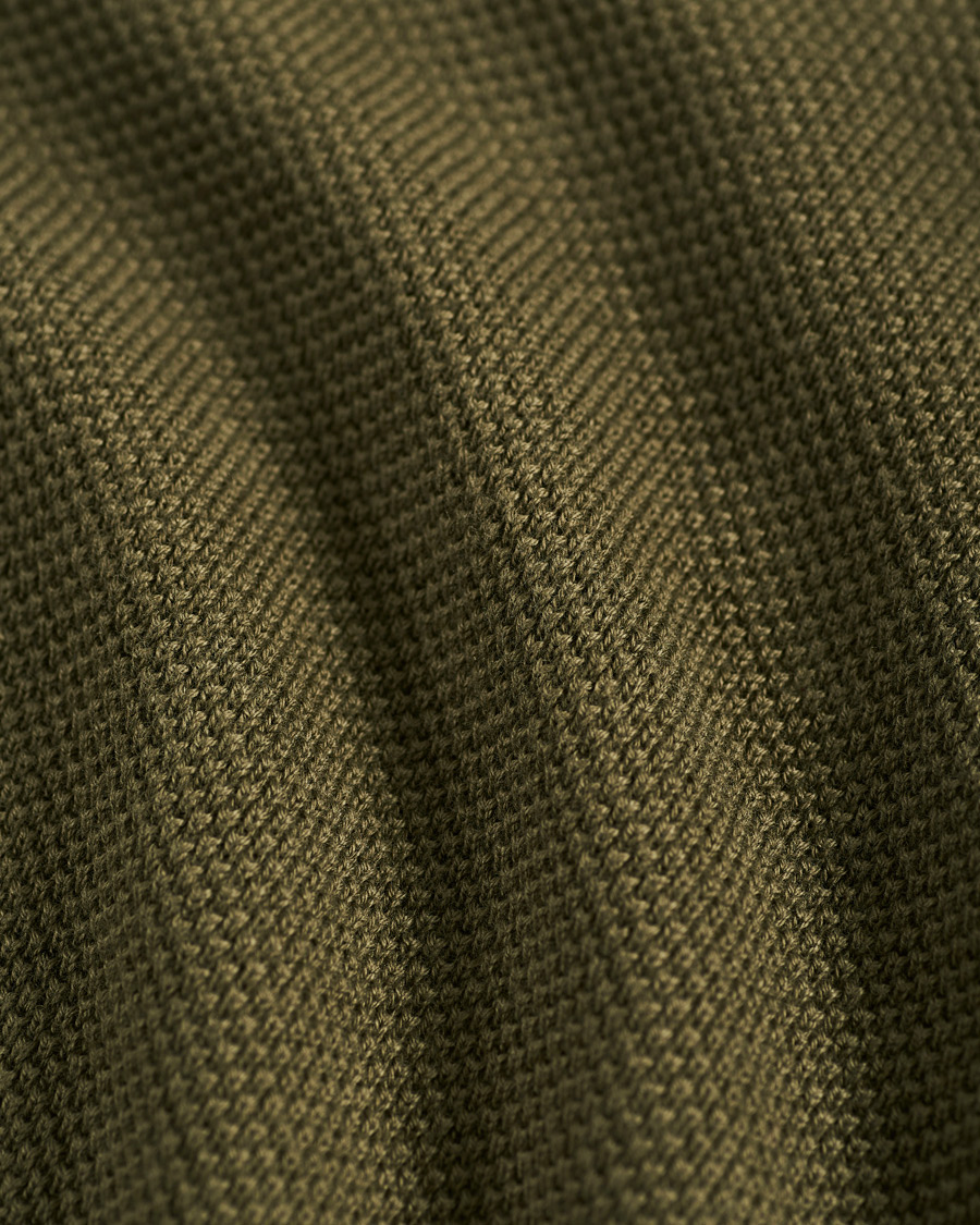 Herr | Tröjor | GANT | Cotton Pique Crew Neck Sweater Racing Green