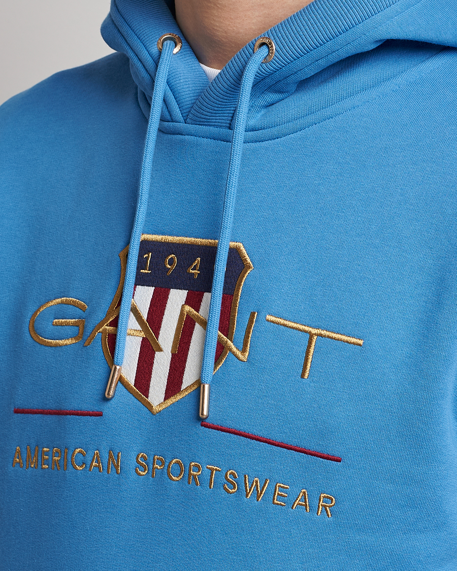 Herr | Tröjor | GANT | Archive Shield Hoodie Day Blue