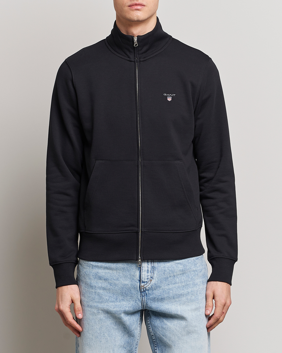 Herr | Full-zip | GANT | Original Shield Logo Full-Zip Sweater Black