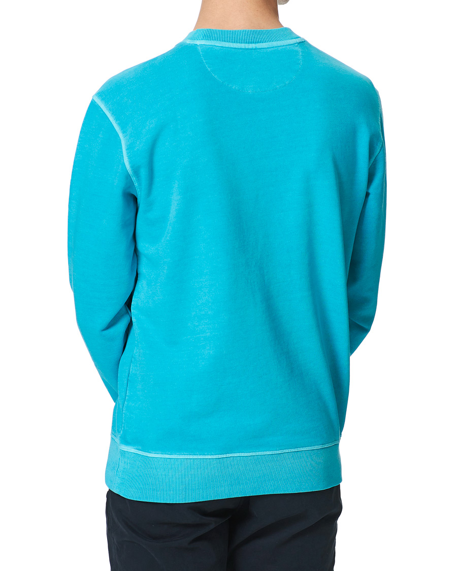Herr | Tröjor | GANT | Sunbleached Crew Neck Sweatshirts Aqua Green