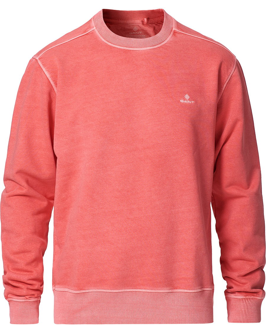 Herr | Tröjor | GANT | Sunbleached Crew Neck Sweatshirts Watermelon Pink