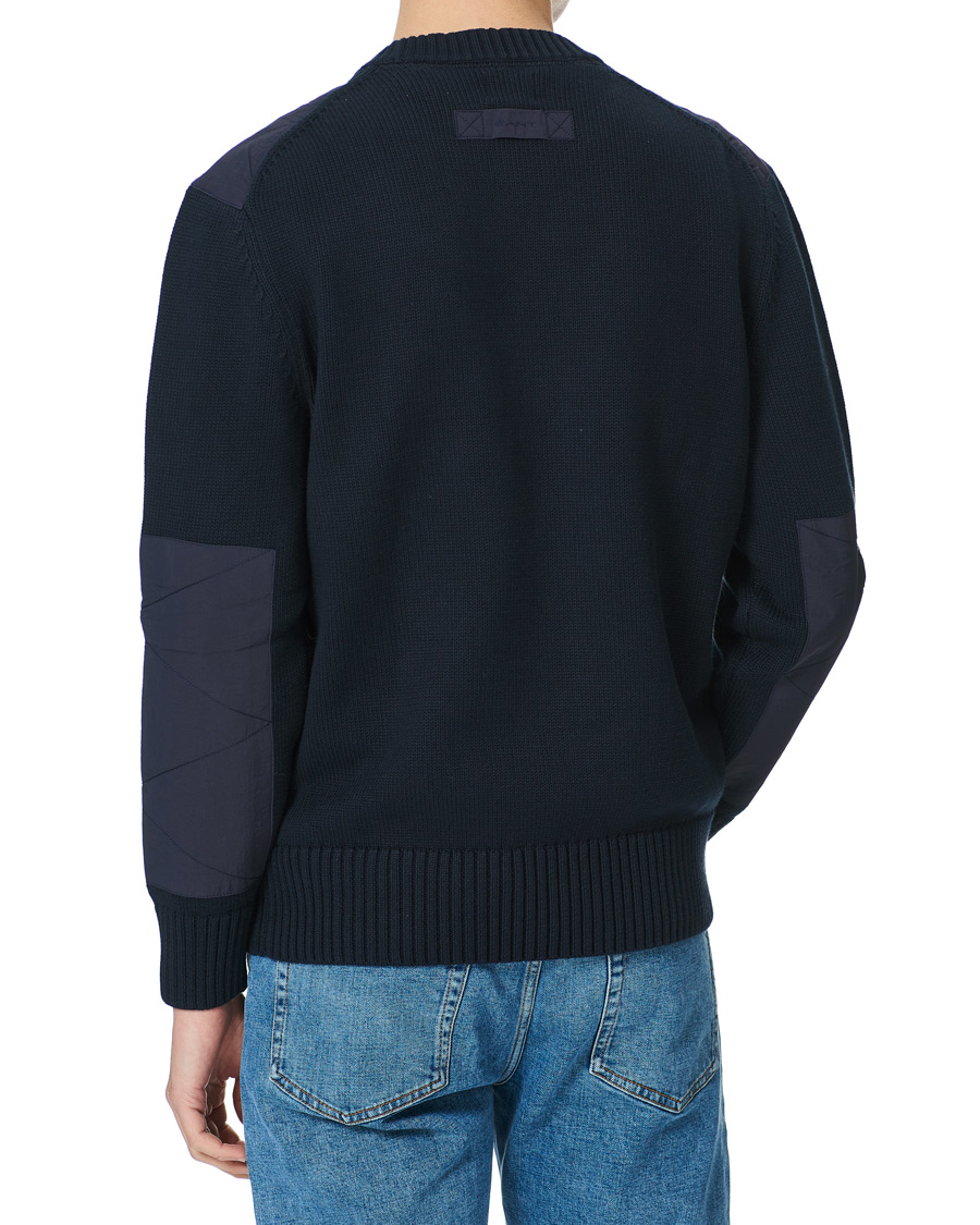 Herr | Tröjor | GANT | Rough Weather Crew Neck Sweater Evening Blue