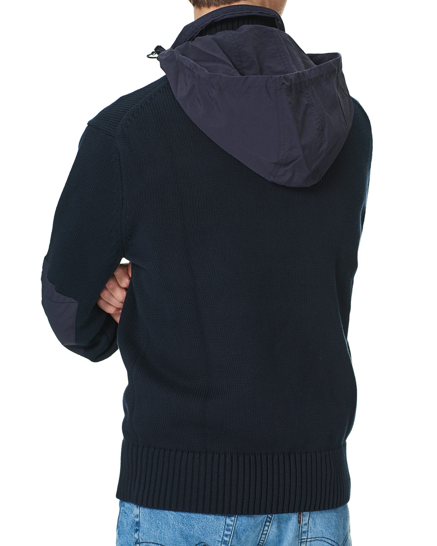 Herr | Tröjor | GANT | Rough Weather Half-Zip Sweater Evening Blue