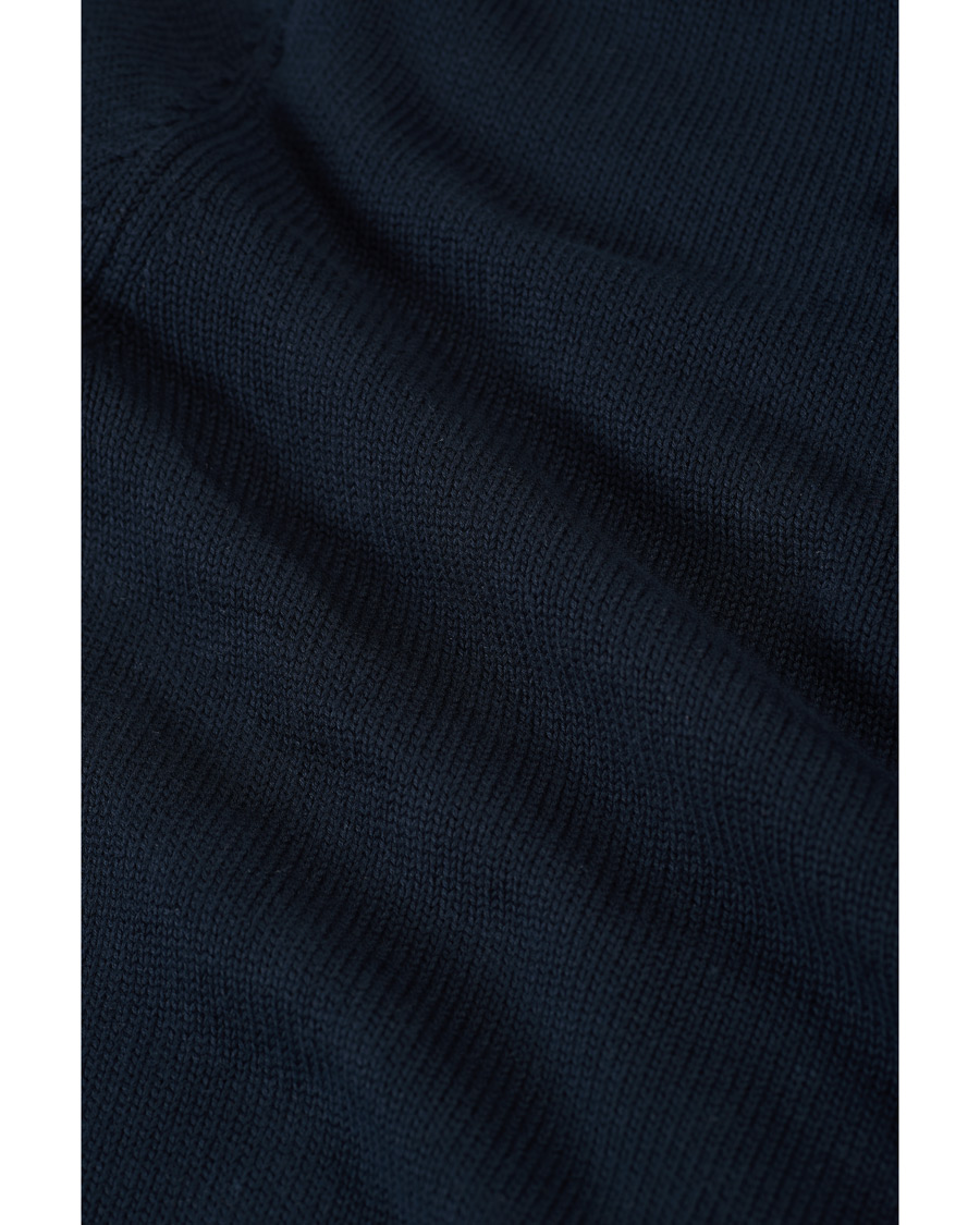 Herr | Tröjor | GANT | Rough Weather Half-Zip Sweater Evening Blue