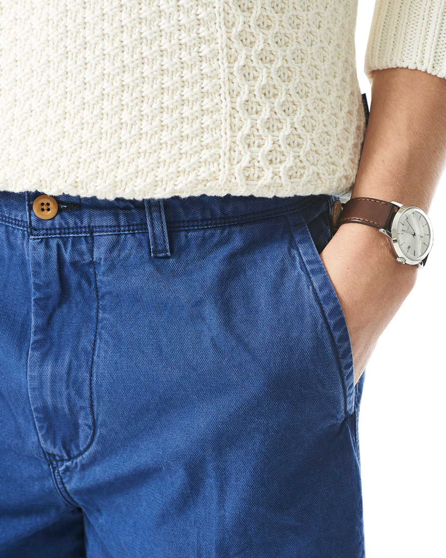 Herr | Shorts | GANT | Foam Dyed Shorts Indigo Blue