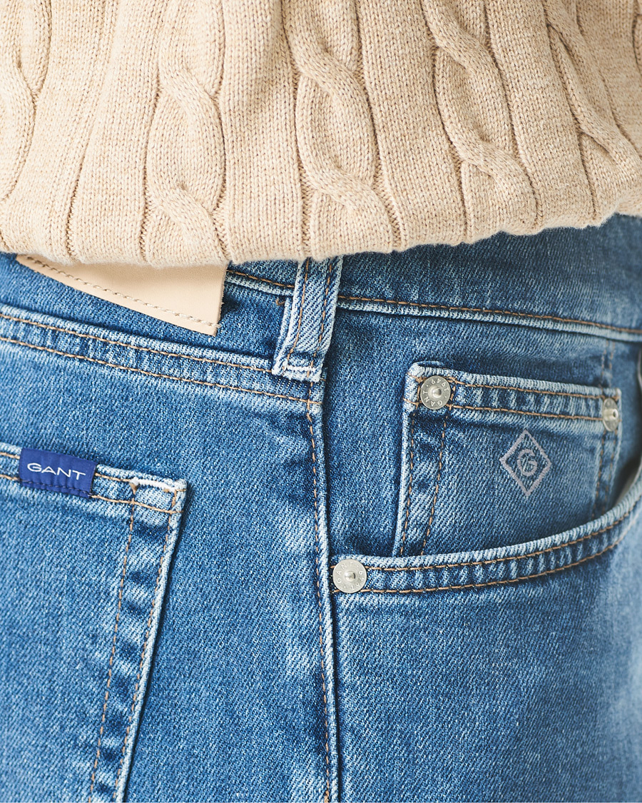Herr | Shorts | GANT | Arley Jeans Shorts Semi Light Blue