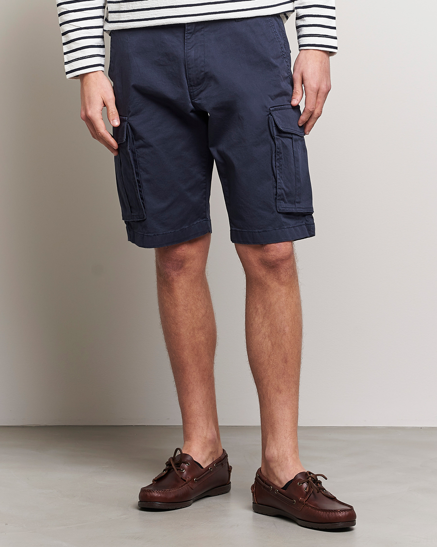 Herr | Shorts | GANT | Relaxed Twill Cargoshorts Marine