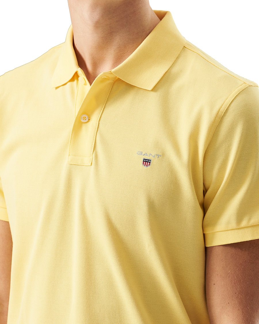 Herr | Pikéer | GANT | The Original Polo Banana Yellow