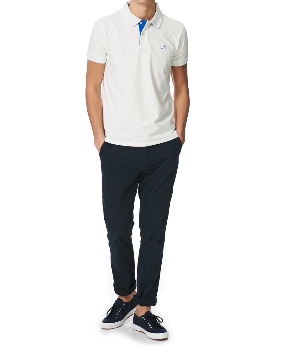 Herr | Pikéer | GANT | Contrast Collar Polo Eggshell