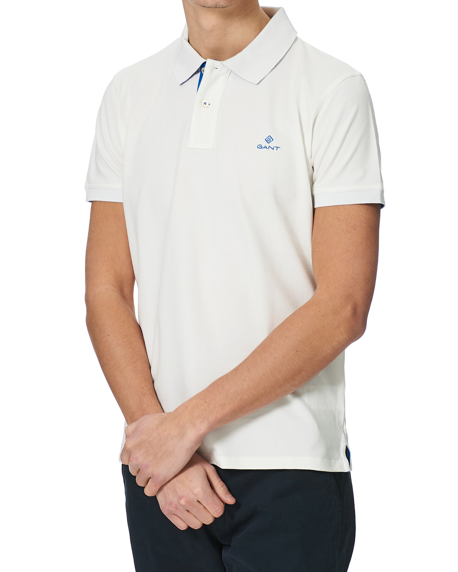 Herr | Pikéer | GANT | Contrast Collar Polo Eggshell