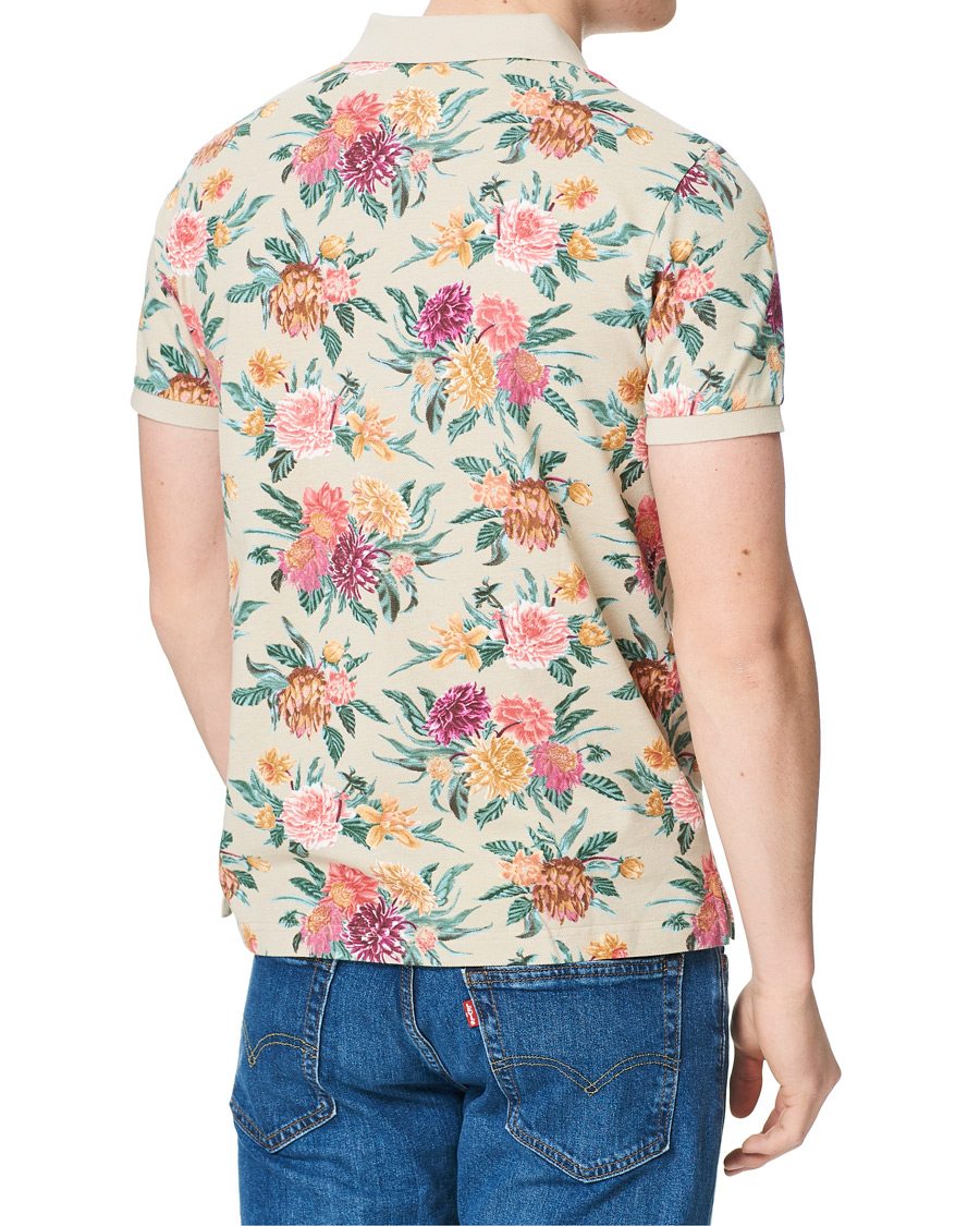 Herr | Pikéer | GANT | Dalia Printed Flower Polo Plaza Taupe