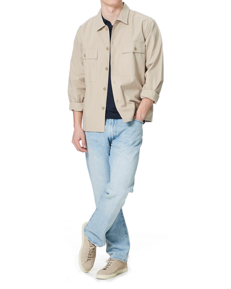 Herr | Skjortor | GANT | Ripstop Overshirt Plaza Taupe