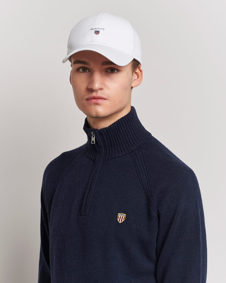Herr | GANT High Cotton Twill Cap White | GANT | High Cotton Twill Cap White