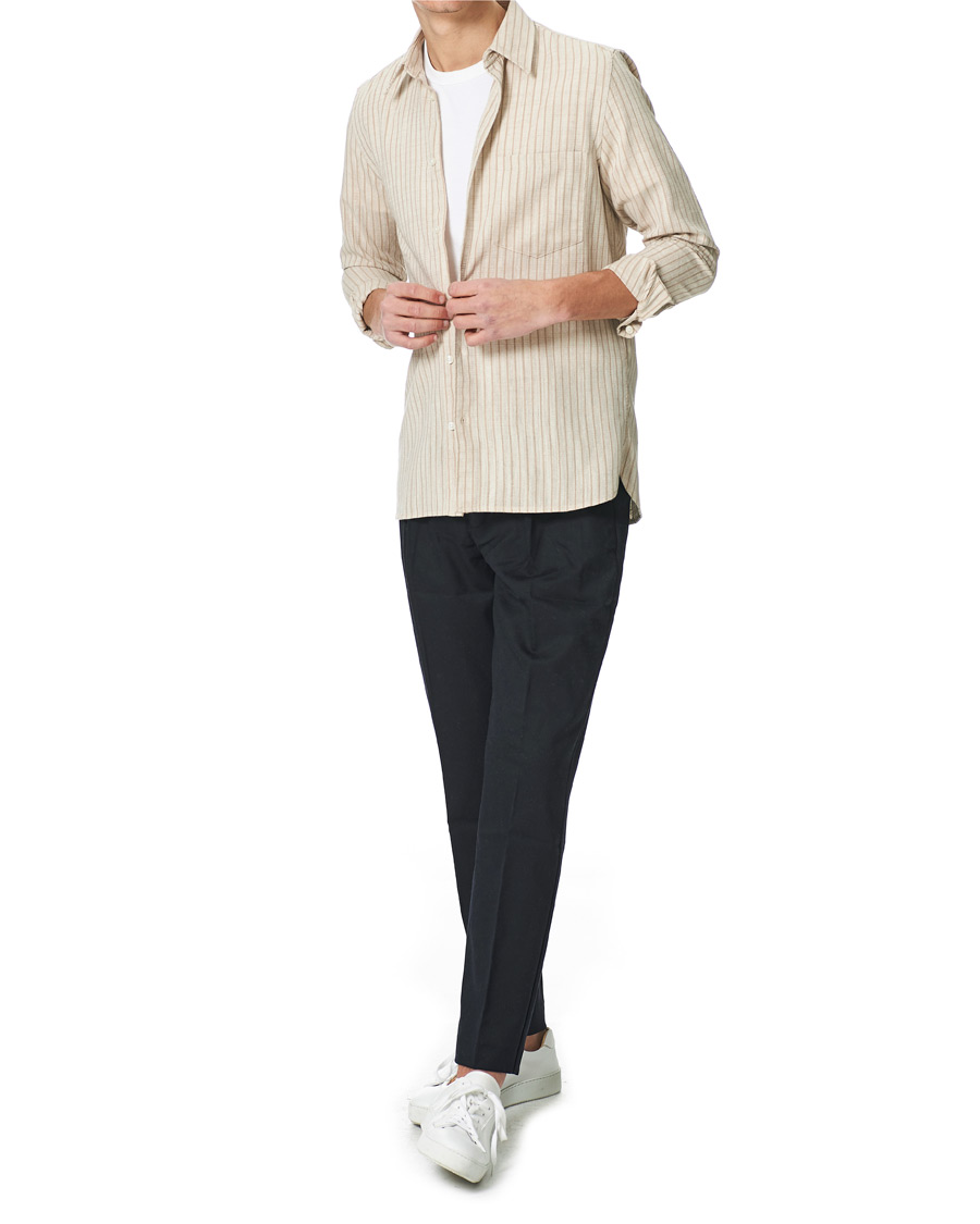 Herr | Skjortor | Samsøe Samsøe | Samsøe & Samsøe Liam Cotton Linen Shirt Pure Cashmere