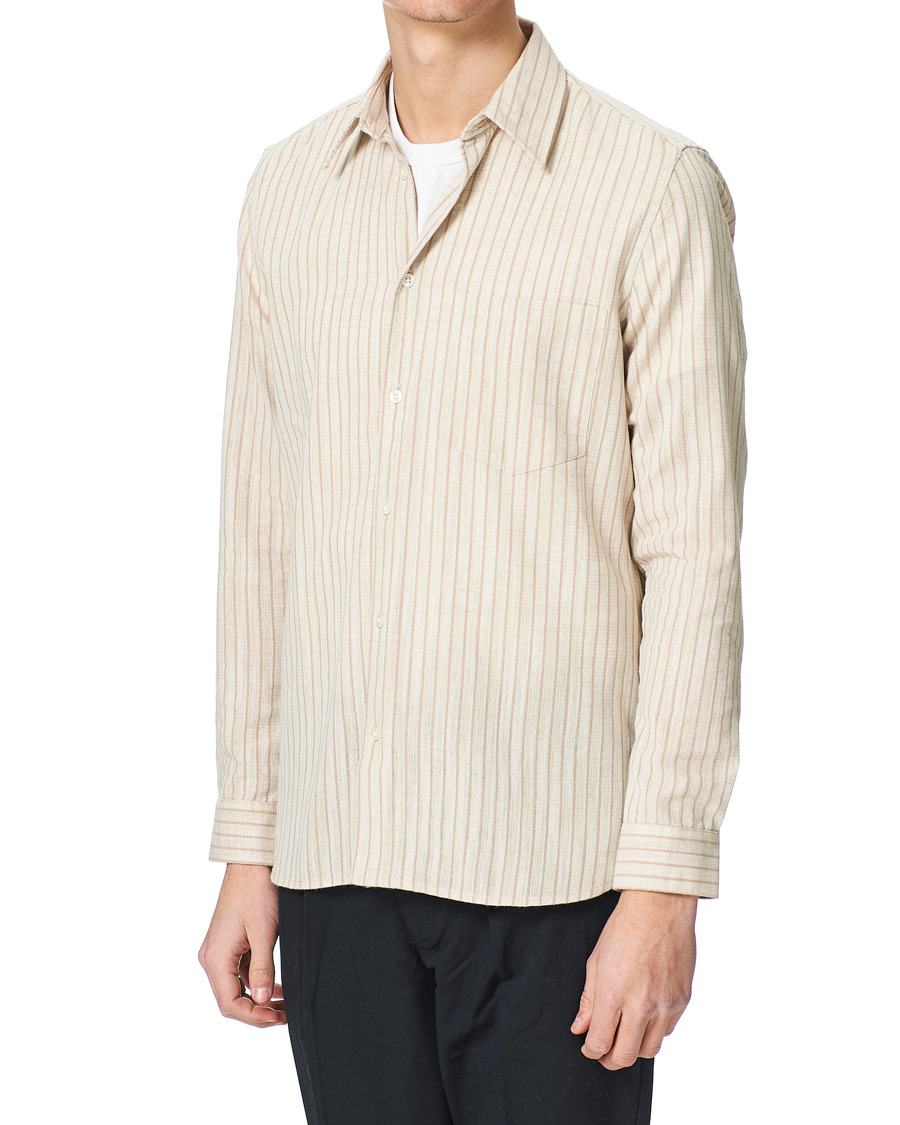 Herr | Skjortor | Samsøe Samsøe | Samsøe & Samsøe Liam Cotton Linen Shirt Pure Cashmere