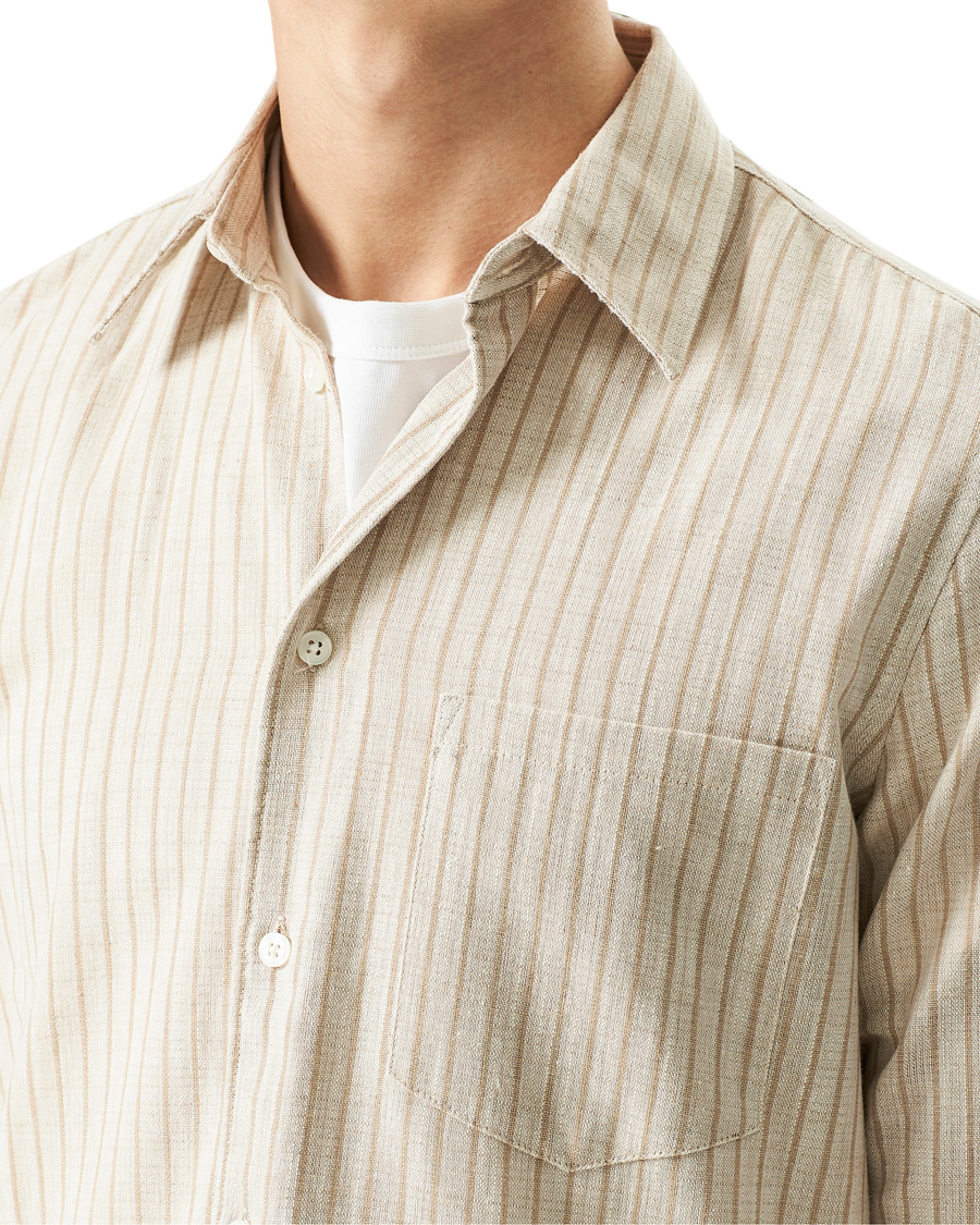 Herr | Skjortor | Samsøe Samsøe | Samsøe & Samsøe Liam Cotton Linen Shirt Pure Cashmere