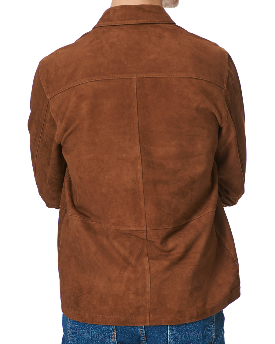 Herr | Skjortor | Samsøe Samsøe | Samsøe & Samsøe Ruffo Suede Overshirt Emperador
