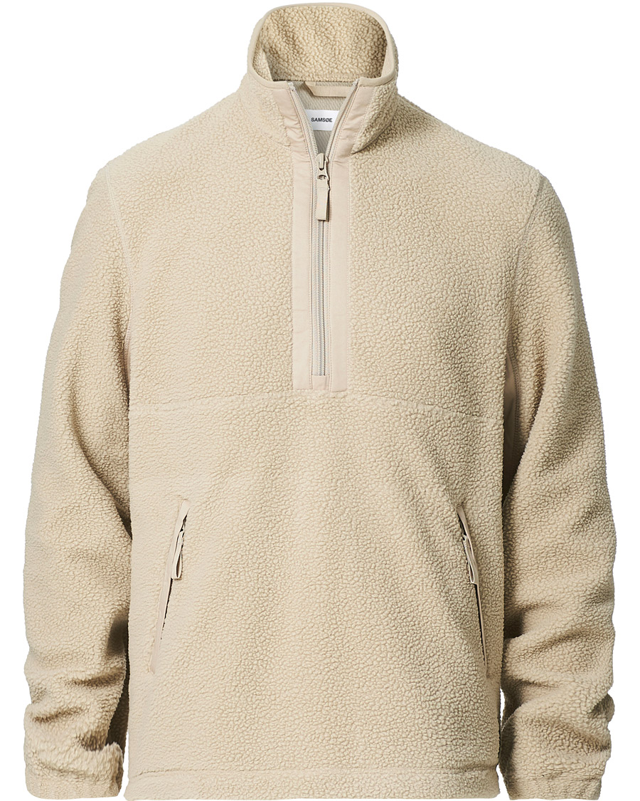 Herr | Jackor | Samsøe Samsøe | Samsøe & Samsøe Rune Recycle Half Zip Pure Cashmere