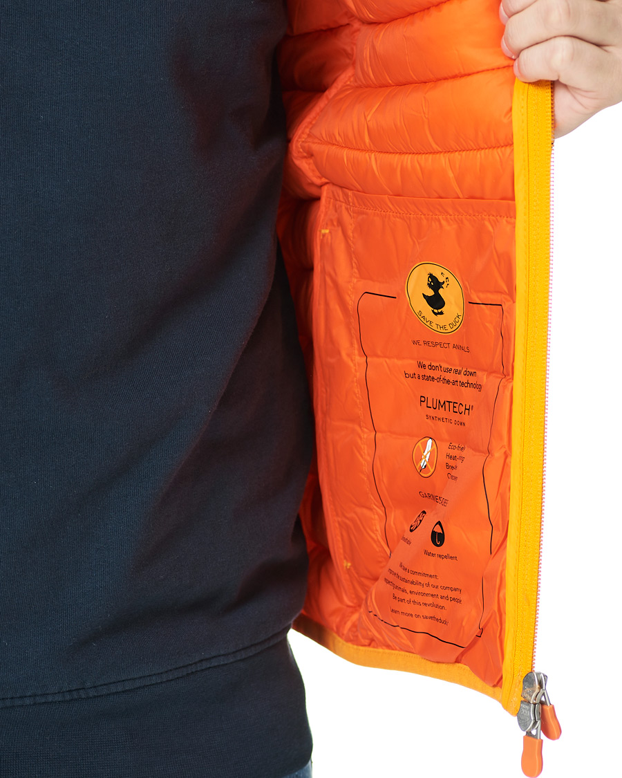 Herr | Jackor | Save The Duck | Adam Lightweight Padded Vest Solar Orange