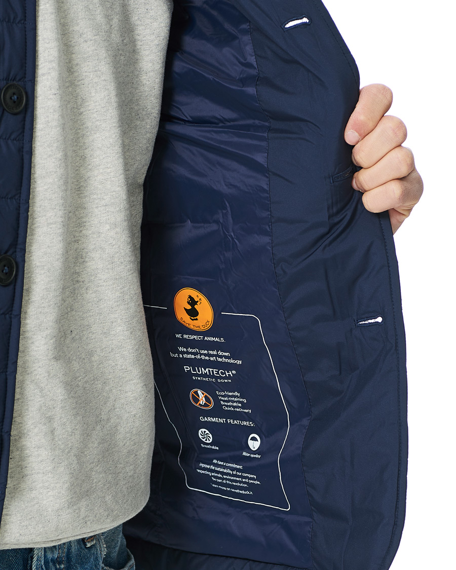 Herr | Jackor | Save The Duck | Kepler Lightweight Matt Padded Blazer Navy Blue