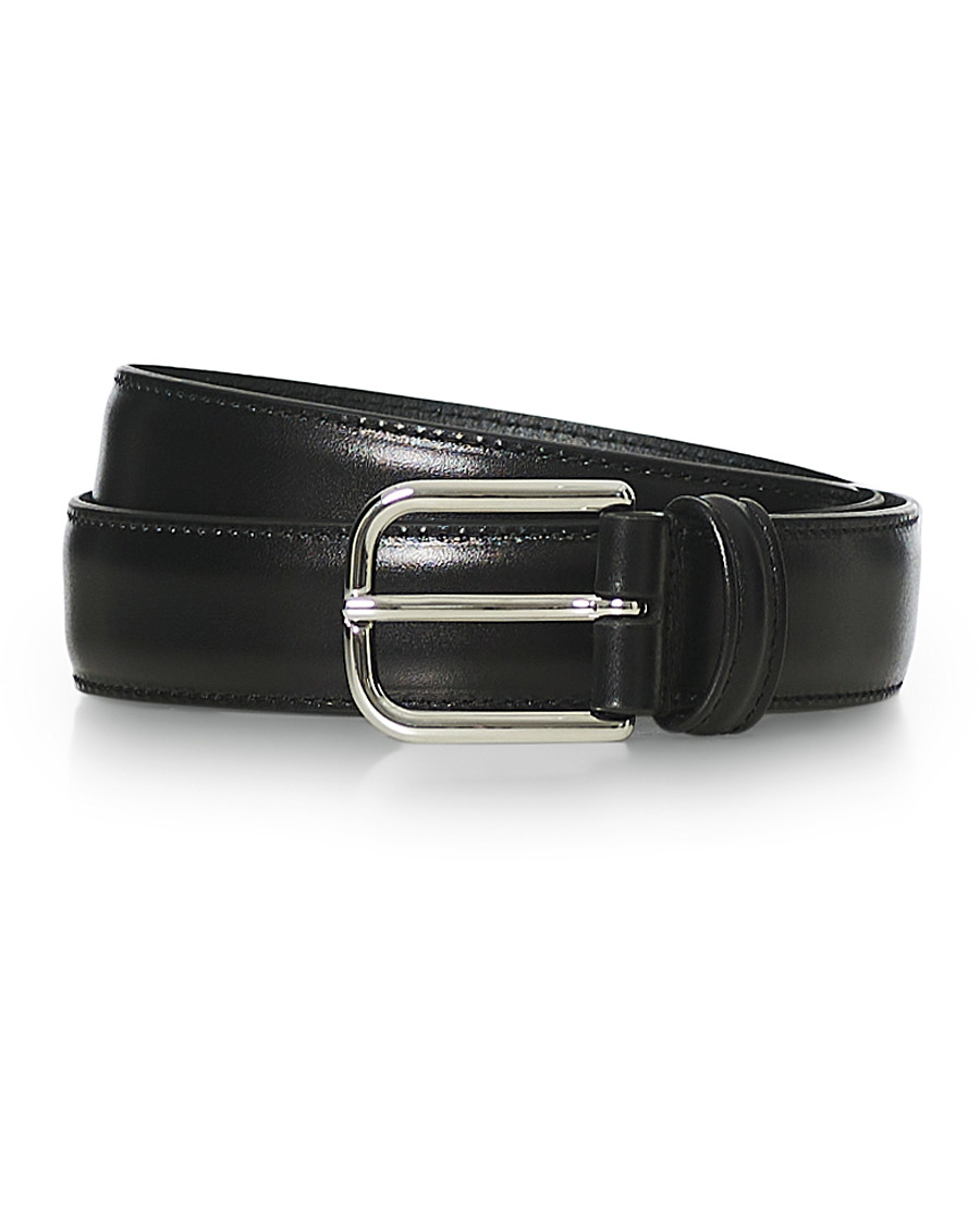 Herr | Anderson's Leather Suit Belt Black | Anderson's | Leather Suit Belt Black
